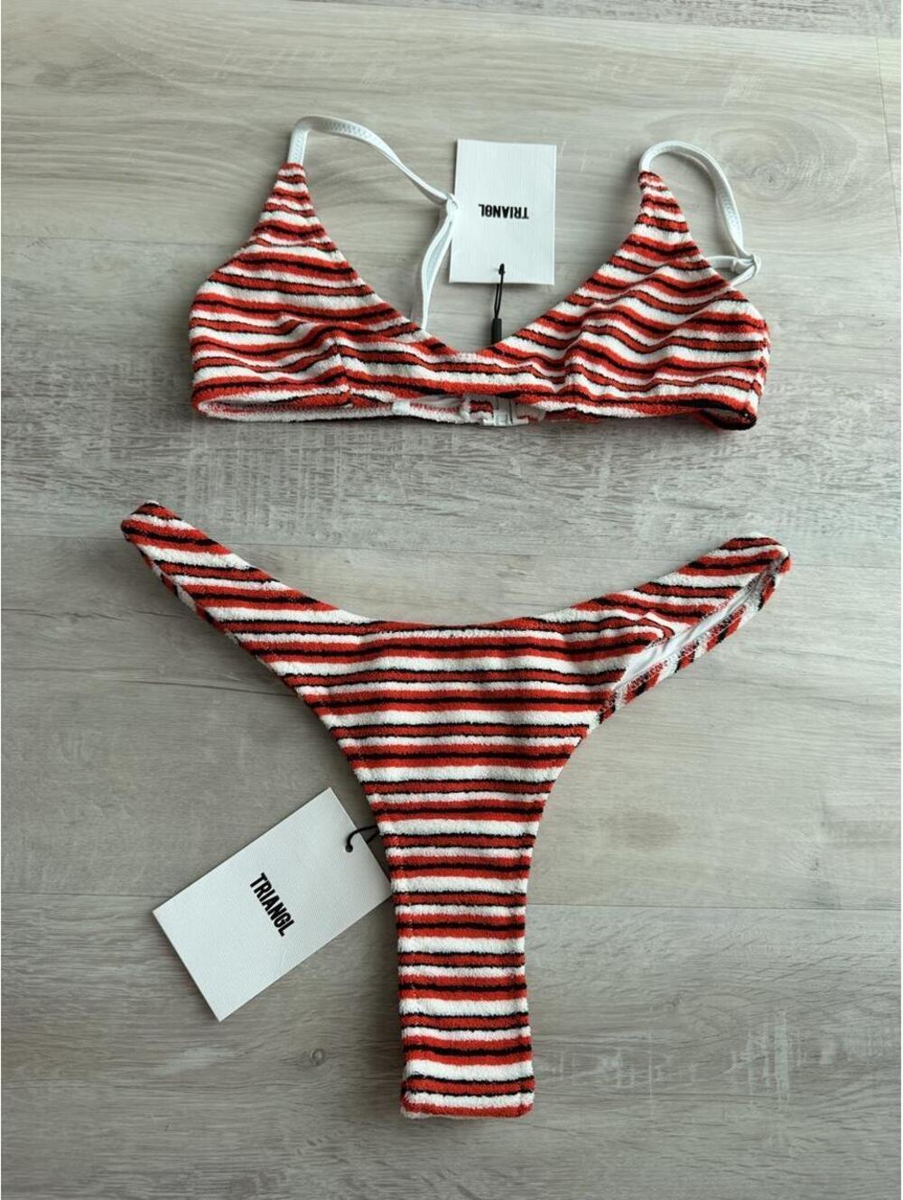 Triangl Women's Multi and Red Bikinis-and-tankini-set